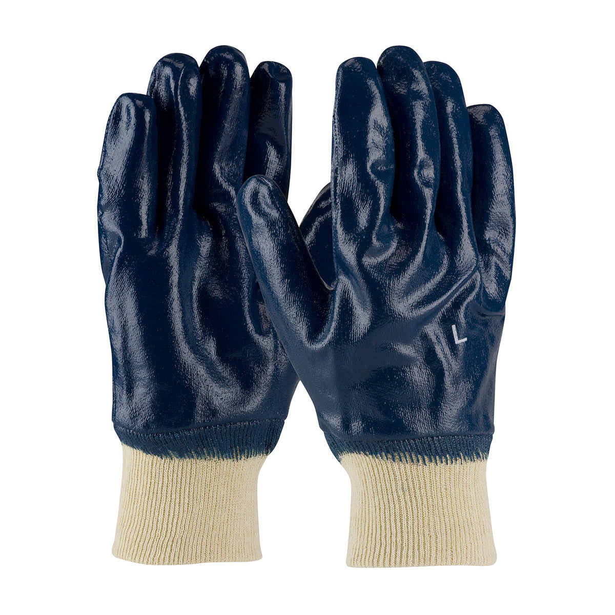 PIP 56-3152 – Nitrile Dipped Glove with Jersey Liner and Smooth Finish on Full Hand - Knit Wrist