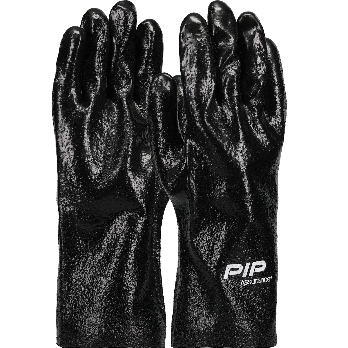 PIP 58-8030R – Premium PVC Dipped Glove with Interlock Liner and Semi-Rough Finish - 12" Length
