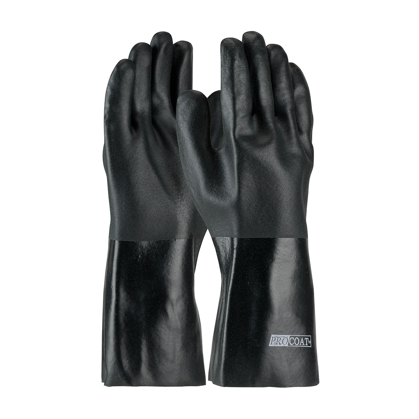 PIP 58-8040DD – Premium PVC Dipped Glove with Jersey Liner and Rough Acid Finish - 14" Length