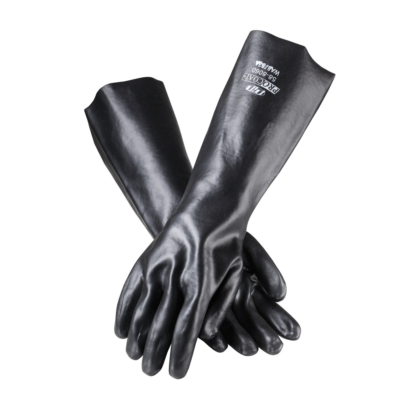 PIP 58-8060 – Premium PVC Dipped Glove with Interlock Liner and Smooth Finish - 18" Length