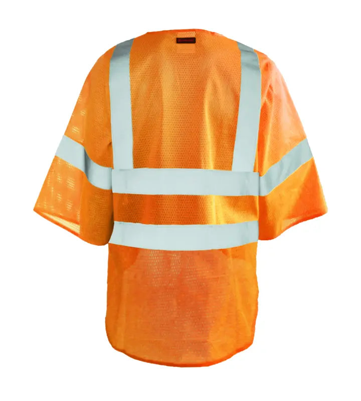 Occunomix Mesh Dual Stripe Vest Hi-Vis Safety Vests Orange XL model LUX-HSCOOL3-OXL