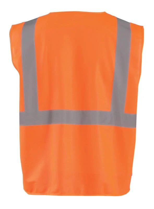 Occunomix Solid Standard Vest W/Zipper Hi-Vis Safety Vests Orange XL model ECO-ISZ-OXL