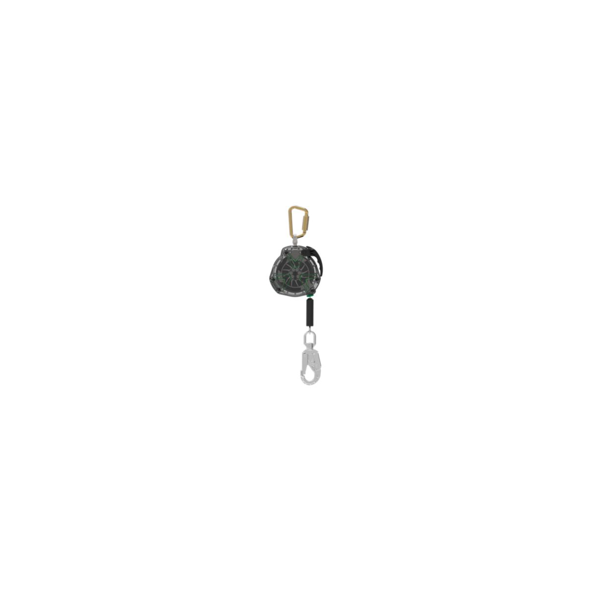 MSA V-TEC™ Self-Retracting Lifeline - V-TEC Standard Cable SRL, 50' (15m), Galvanized Cable, Steel Swivel Snaphook, ANSI
