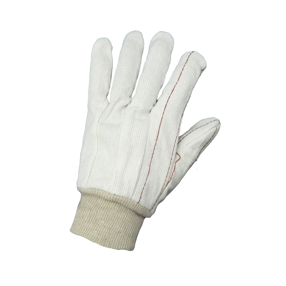 Global Glove GGS C18C 18-Ounce Bleached White Polyester/Cotton Gloves - view 3