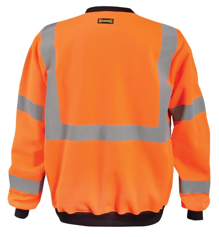 Occunomix 9 oz Crew Neck Sweatshirt Hi-Vis Jackets Orange XL model LUX-CSWT-OXL