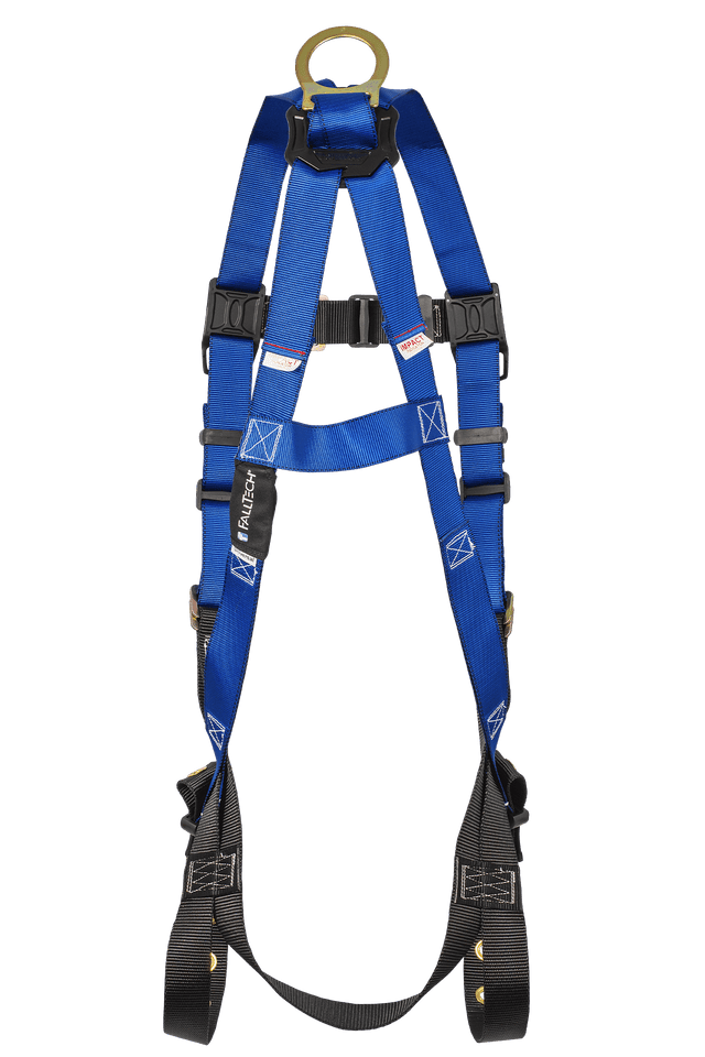 FallTech Contractor 1D Standard Non-belted Full Body Harness, Tongue Buckle Leg Adjustment product image