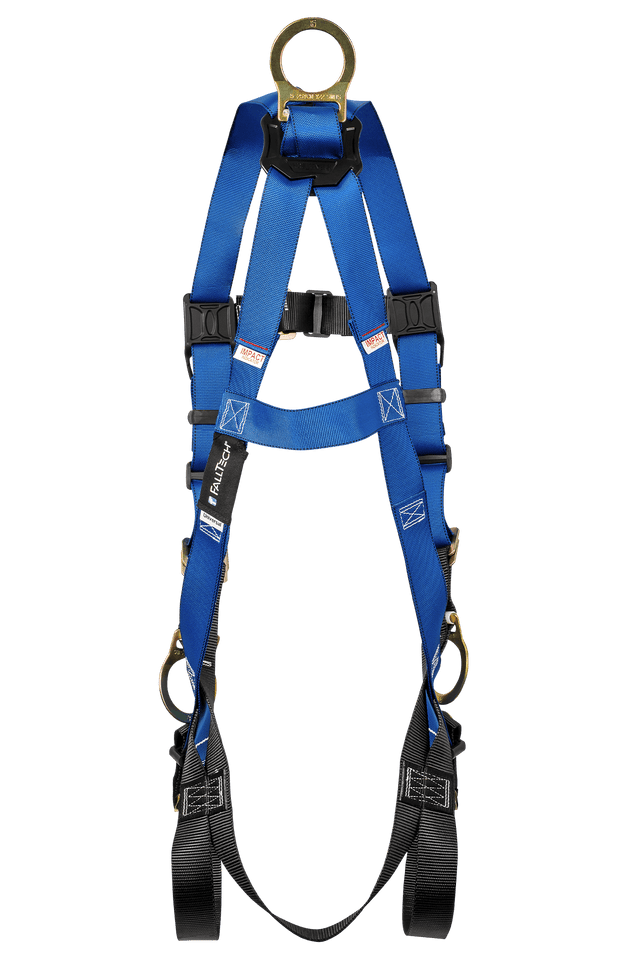 FallTech Contractor 3D Standard Non-belted Full Body Harness, Tongue Buckle Leg Adjustment product image