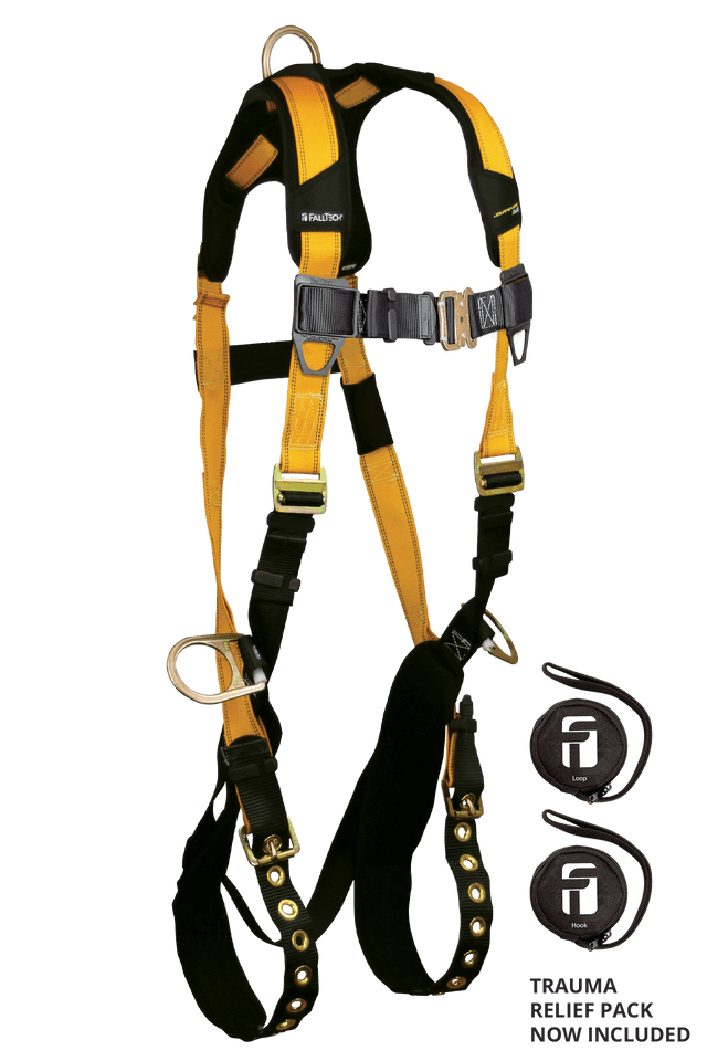 FallTech Journeyman Flex Steel 3D Standard Non-belted Full Body Harness, Tongue Buckle Leg Adjustment product image