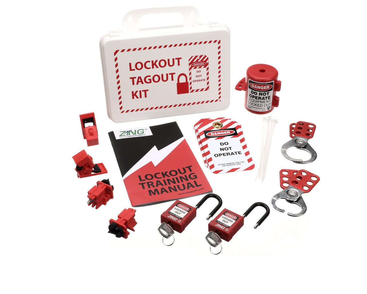 ZING Lockout Kit, Mountable Plastic Box - official Zing product image 1