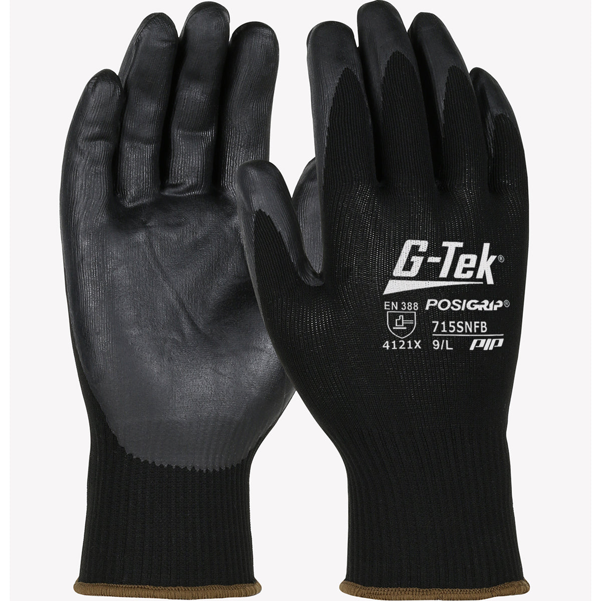 PIP 715SNFB glove - chemical resistant - Black