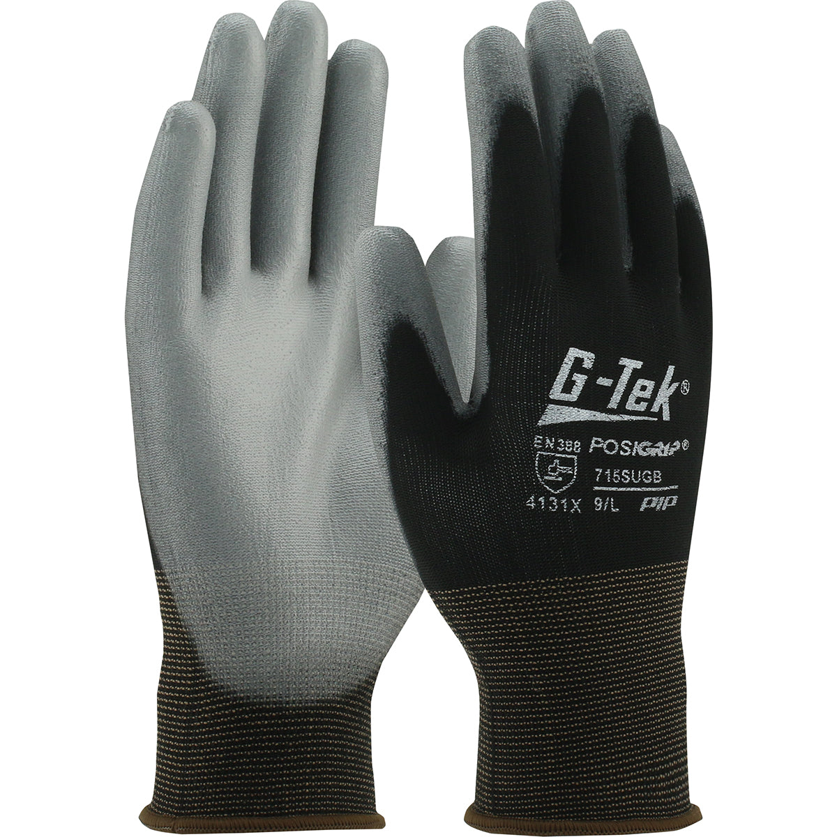 PIP 715SUGB glove - polyurethane coated - Black