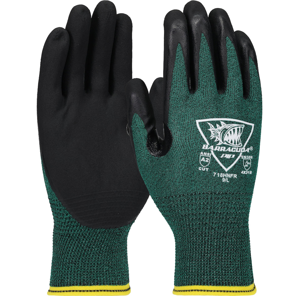 PIP 718HNFR glove - cut resistance - Green