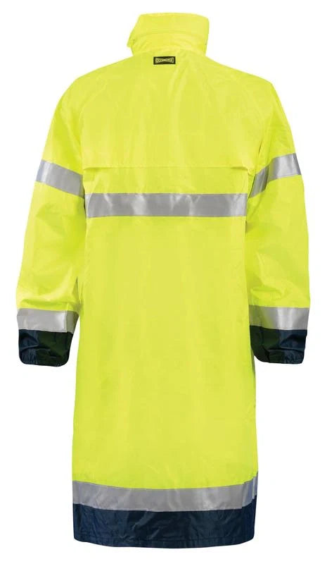 Occunomix Premium Breathable Rain Jacket Calf Length Rainwear Yellow M model LUX-TJRE-YM