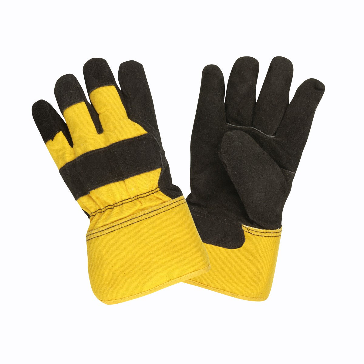 Cordova Blue Split Leather Palm, Yellow Canvas B #7465XL