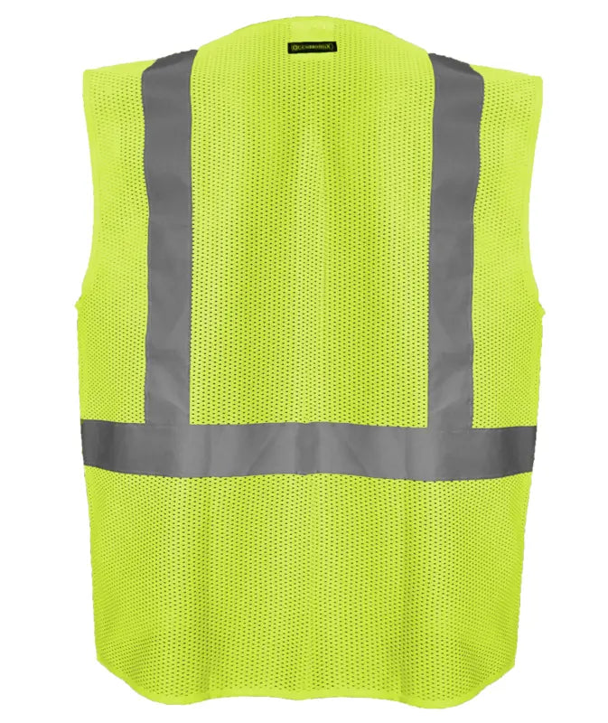 Occunomix Surveyor Vest W/Zipper Hi-Vis Safety Vests Yellow M model LUX-SSMZ-YM