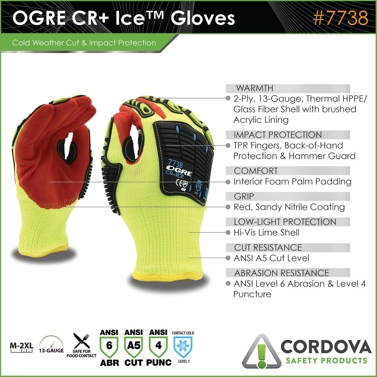 Cordova Ogre-cr+ Ice™ Two-ply Thermal Shell #7738 - 7738M image 7