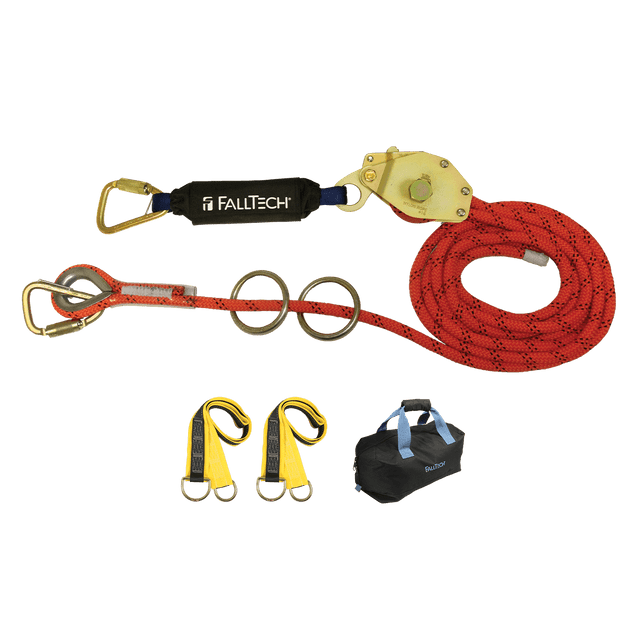 FallTech 60' Temporary Rope HLL System; 2-person with Kernmantle Rope product image