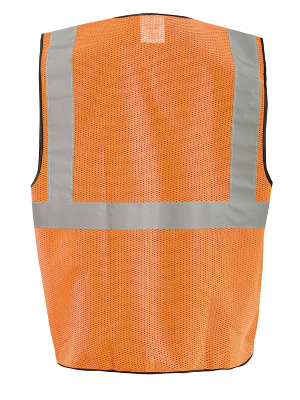 Occunomix Mesh Surveyor Vest W/Zipper Hi-Vis Safety Vests Orange 4X/5X model ECO-GCS-O4/5X