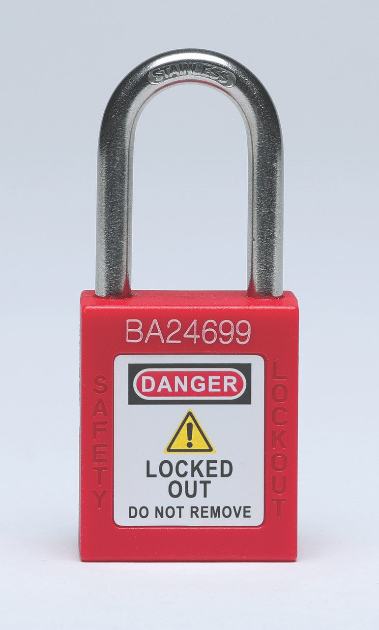 ZING Lockout Padlock, Plastic Body -, 1.5" Shackle, Kd - official Zing product image 1