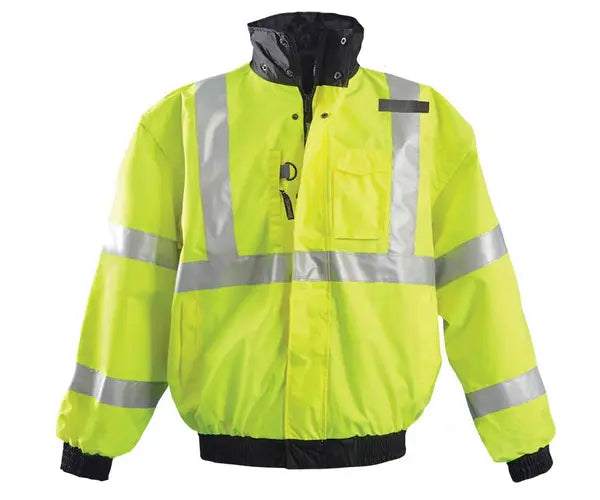 Occunomix 4-In-1 Fleece Bomber Jacket Hi-Vis Jackets Orange S model LUX-TJBJ-OS