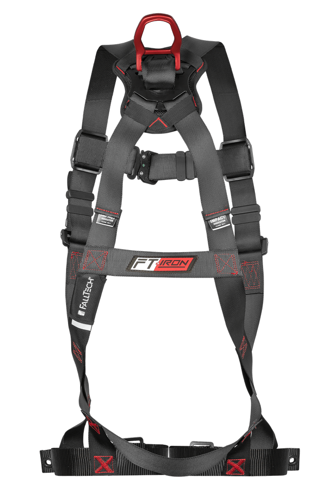 FallTech FT-Iron 1D Standard Non-Belted Full Body Harness Tongue Buckle Leg Adjustment product image