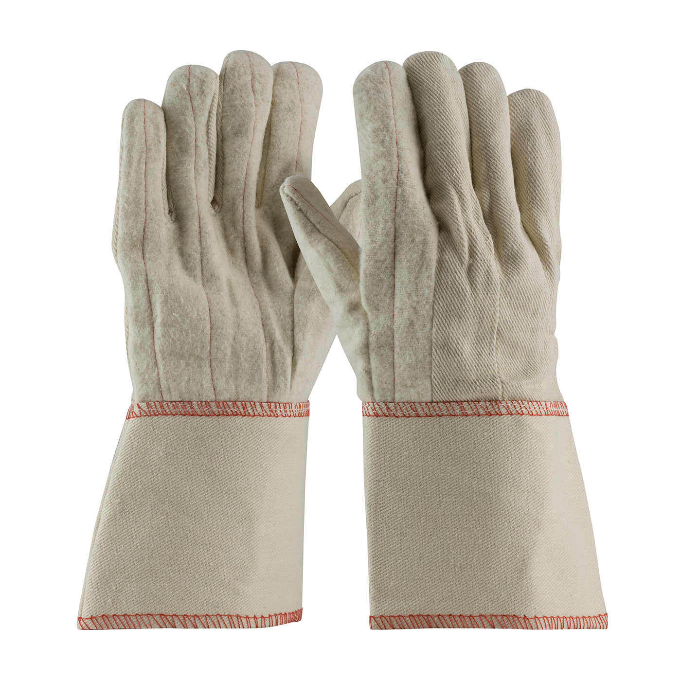 PIP 7900G – Standard Weight Cotton/Poly Hot Mill Glove with Gauntlet Cuff - 24 oz.
