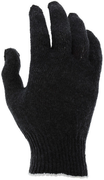 String Knit Work Gloves, 10 Gauge, Cotton/Polyester, Knit Wrist