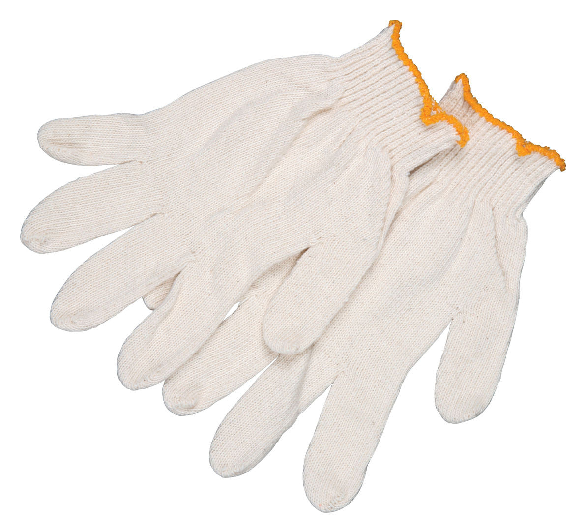 String Knit Work Gloves, 10 Gauge, Regular Weight, 100% Cotton