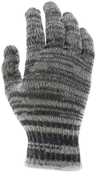 String Knit Work Gloves, 7 Gauge, Economy Weight, Cotton Polyester Blend