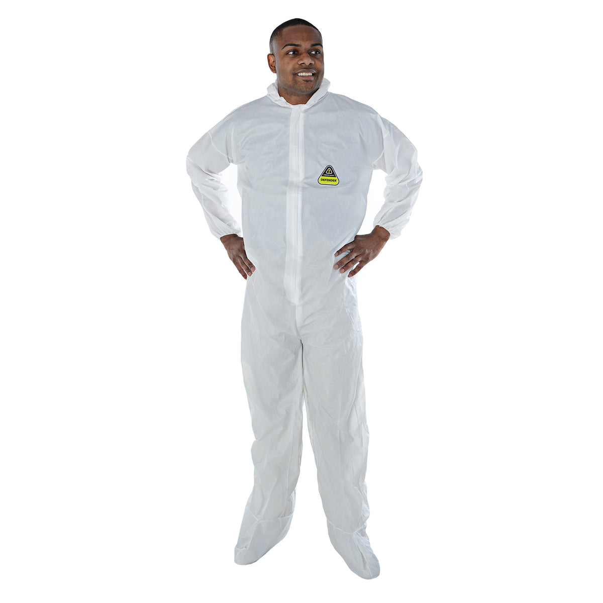 Cordova Defender™ White Microporous Coverall #CPHB - CPHBM image 4
