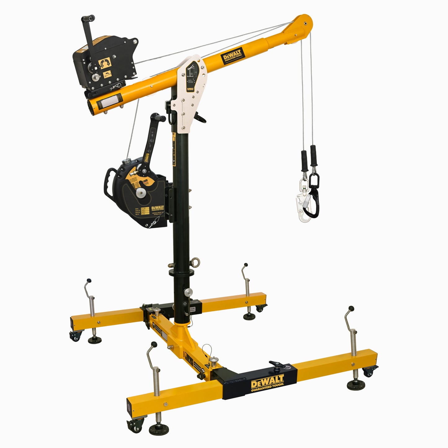 DXFP451919-036 DEWALT 5 Piece Davit System, 36 in. (0.91 m) Mast, with 60 ft. (18.2 m)Winch, and with 60 ft. (18.2 m) Retrieval SRL