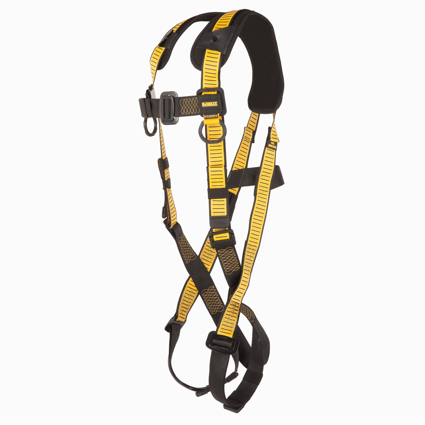 DXFP512005(L-XL) DEWALT D1000 HARNESS Vest Style, 5-Point, back d-ring, PT chest, PT legs, Shoulder pads