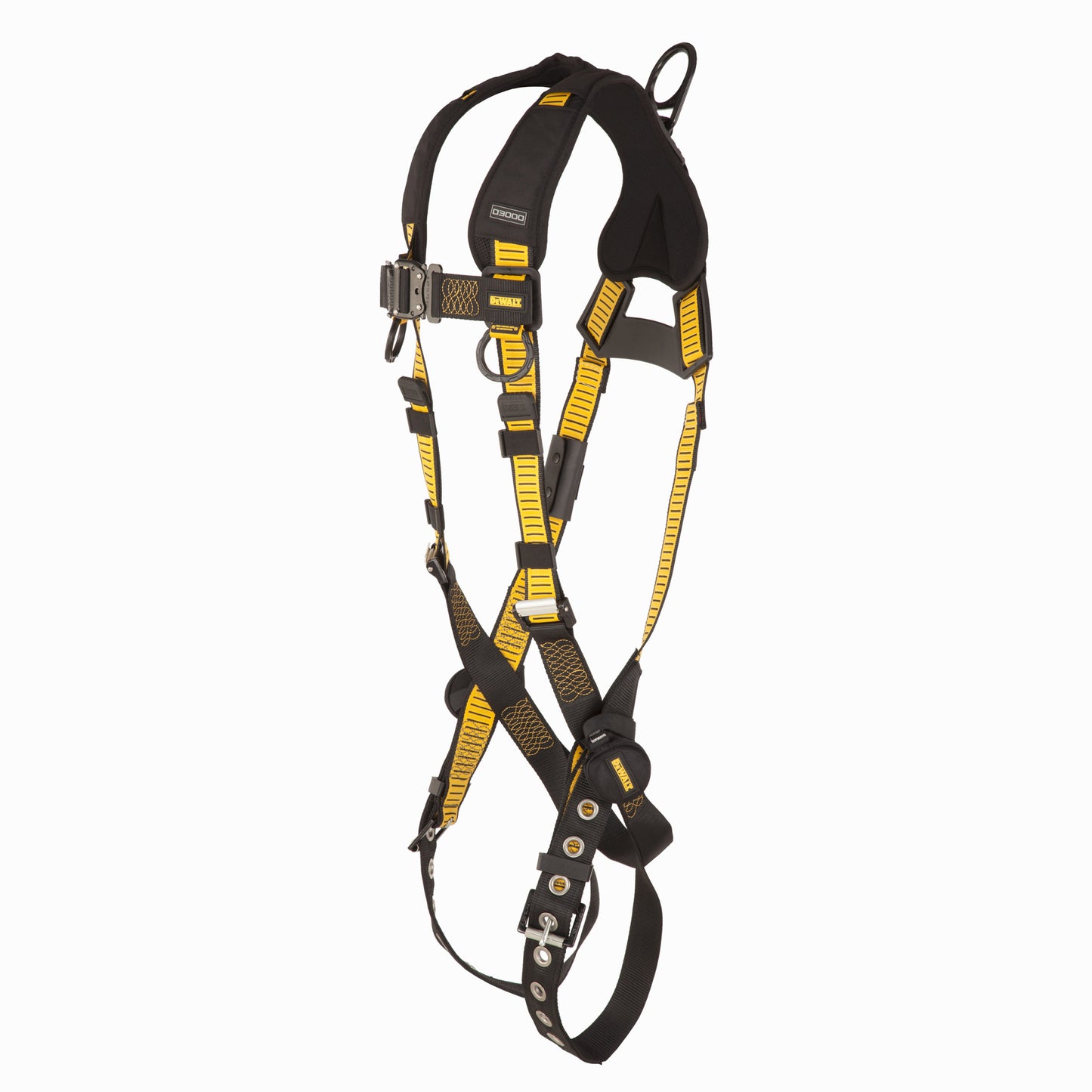 DXFP532011(L-XL) DEWALT® D3000 Harness Vest Style, 5-Point, back D-Ring, QC Chest, TB legs