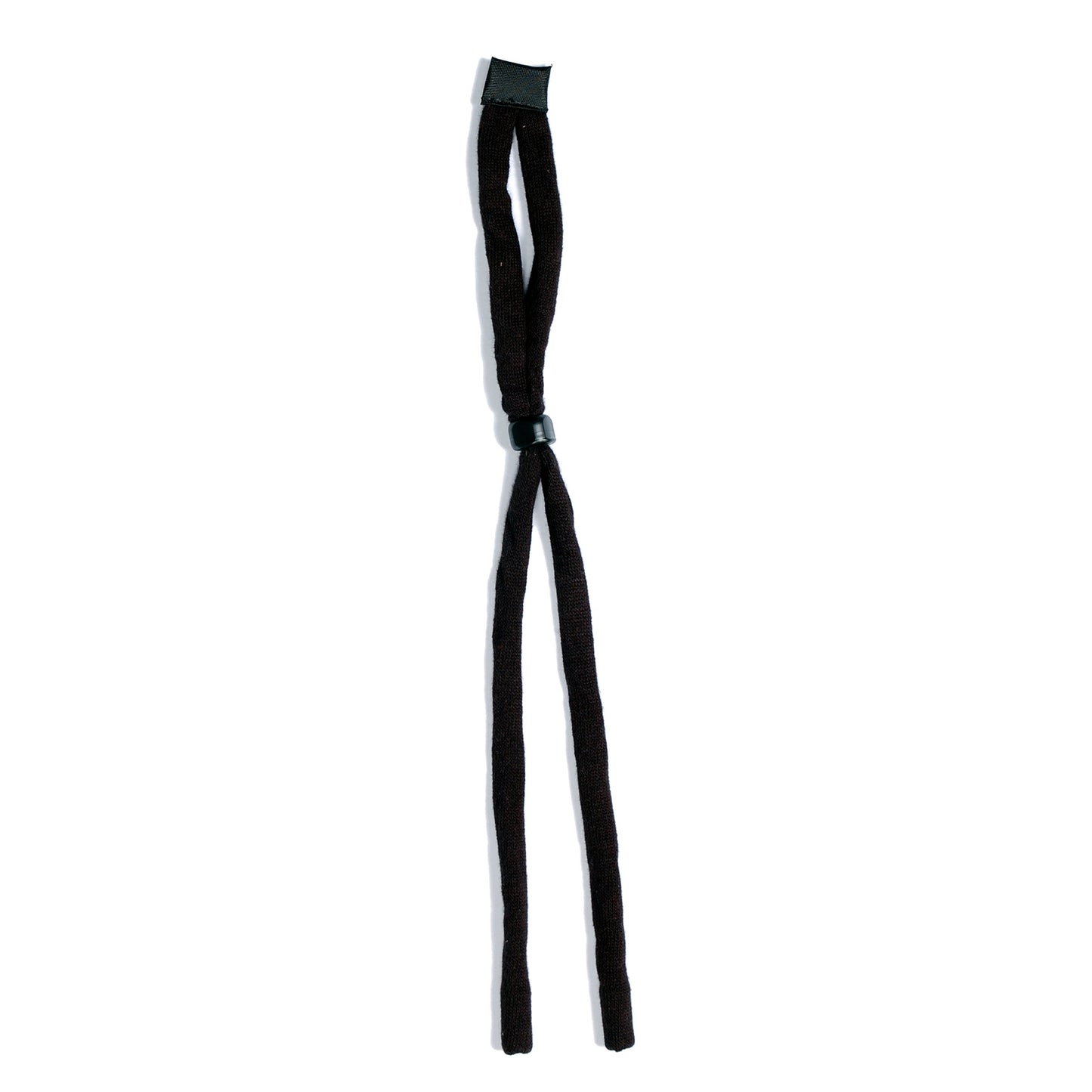 Cordova Black Cotton Eyeglass Cord, Rubber Slide #EC001