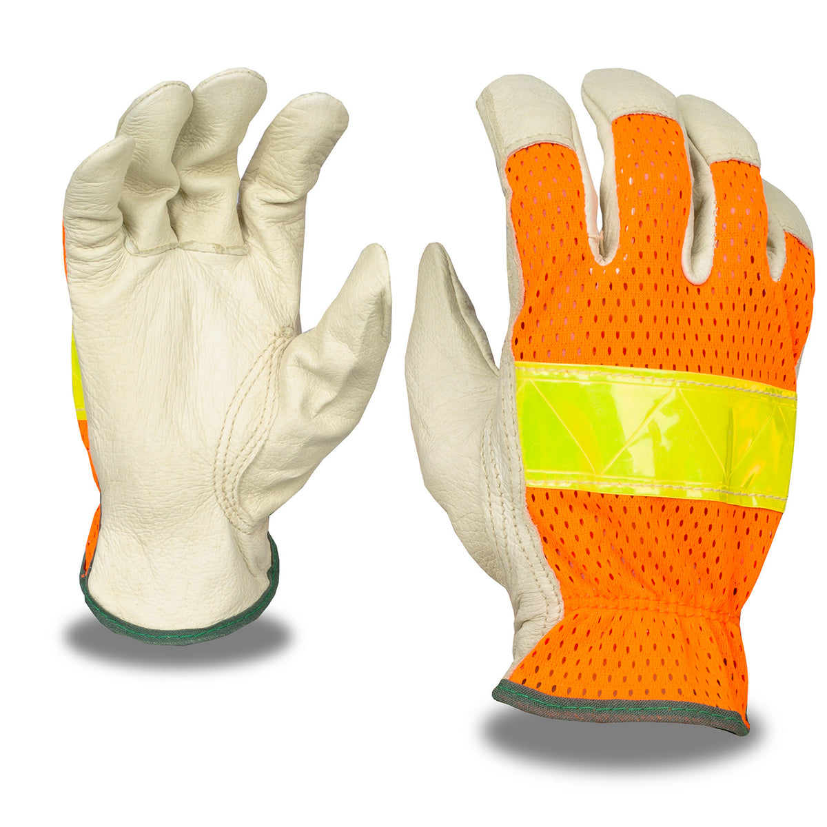 Cordova Grain Pigskin Driver, HI-VIS Orange Mesh #F8805 - F8805S