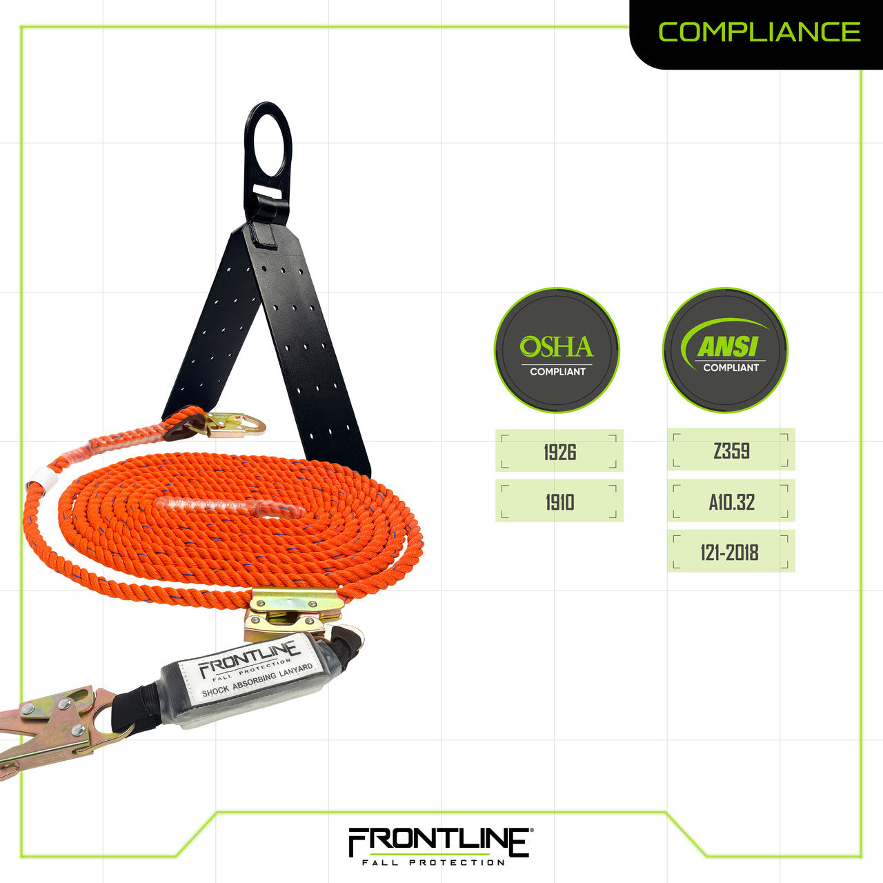 Frontline Fall RK5PTB25 Frontline Combat Complete Roofers Kit RK5PTB Polyurethane product image