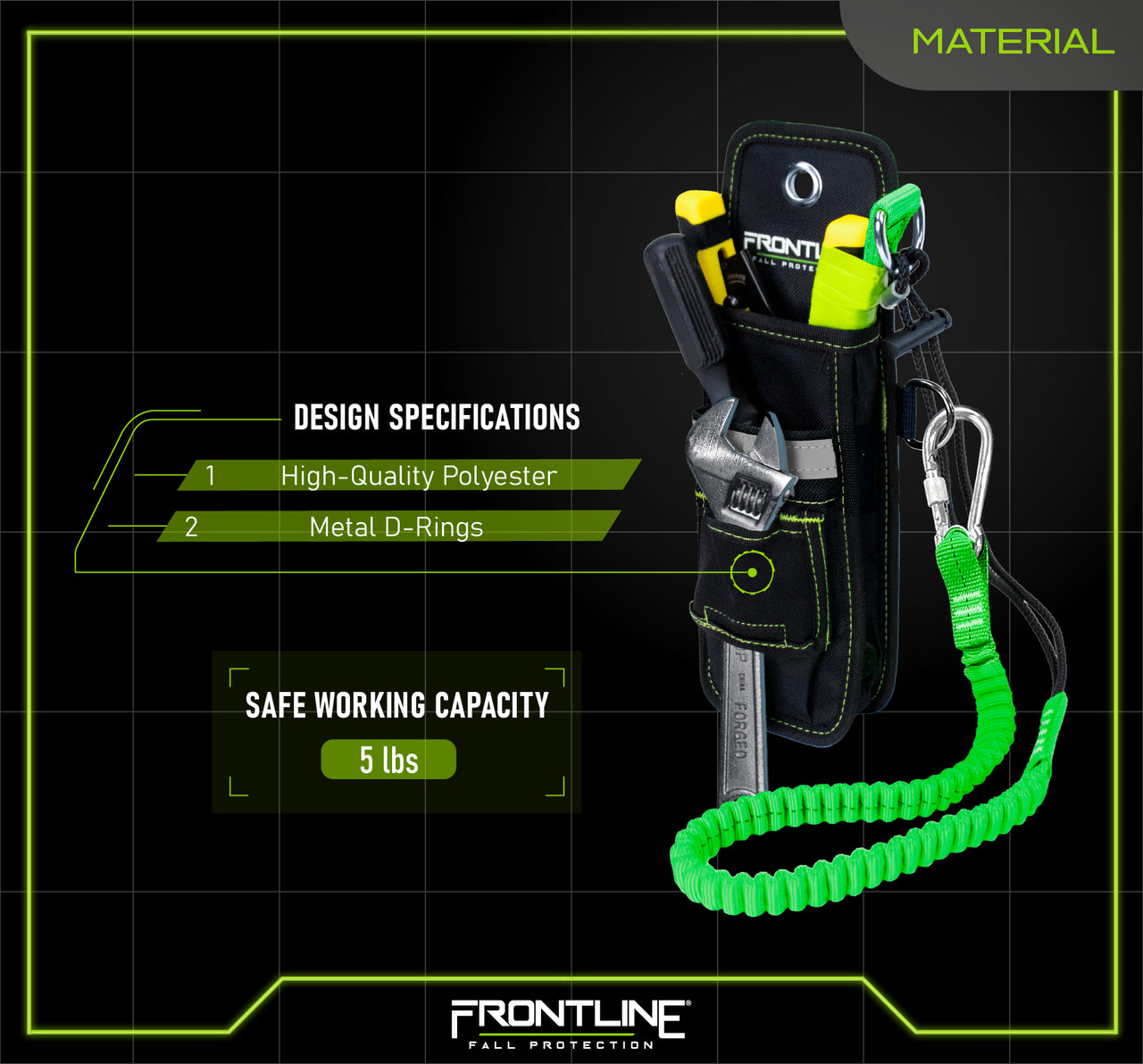Frontline Fall TH05 Frontline ToolGrip 5 lbs Tool Holster with Side D-Rings product image