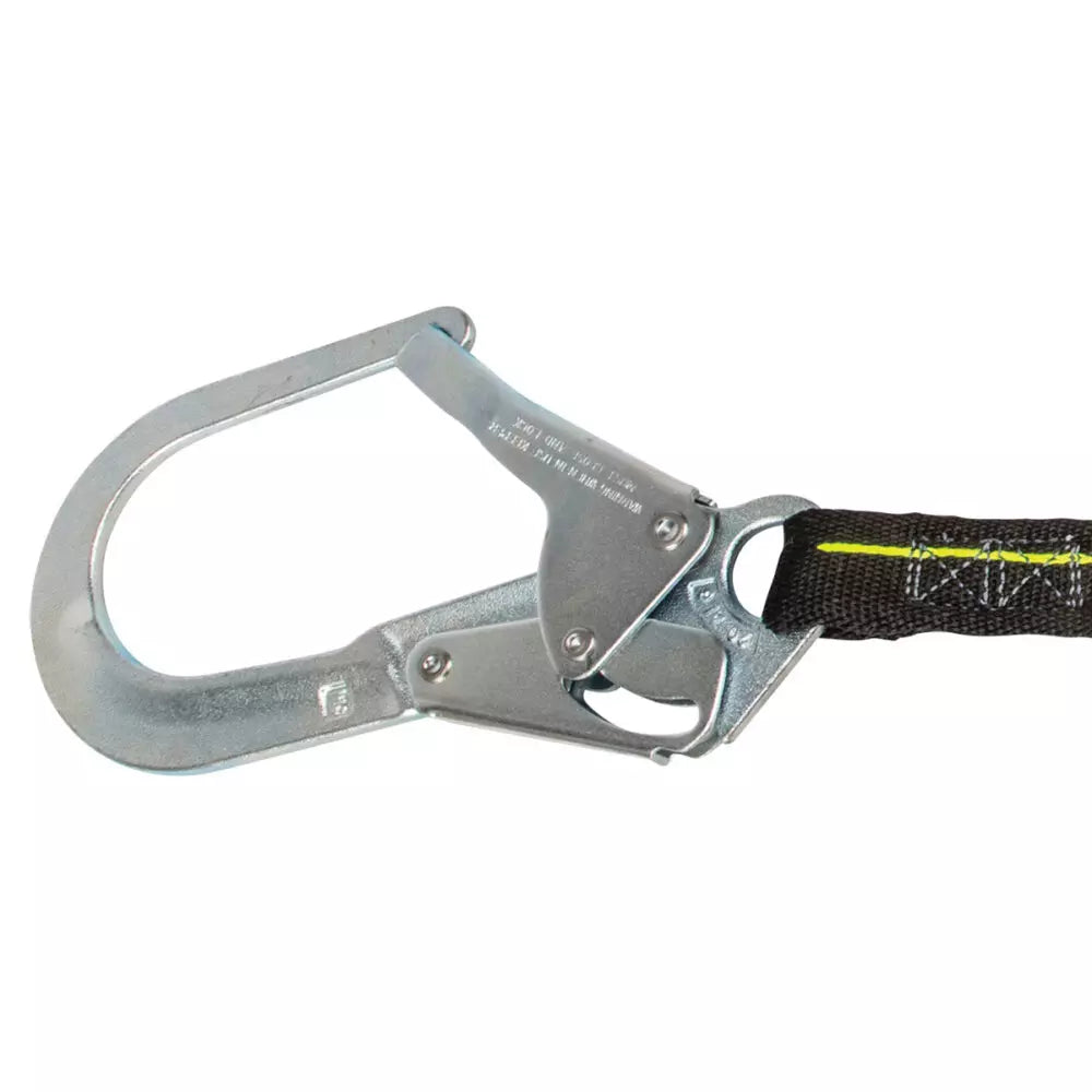 Safewaze FS586 PRO 62 Internal Energy Absorbing Lanyard: Dual Leg, Rebar Hooks product image