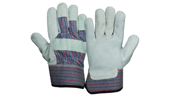 Pyramex GL1001W - Select Split Cowhide Leather Palm + Safety Cuff Cut-Resistant Gloves Small model GL1001WS