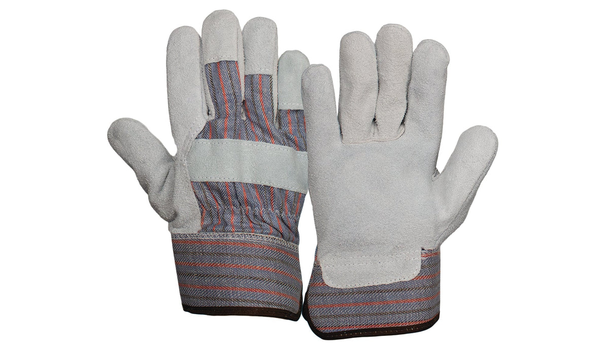 Pyramex GL1008W - Value Split Cowhide Leather Palm + Safety Cuff Cut-Resistant Gloves Large model GL1008WL