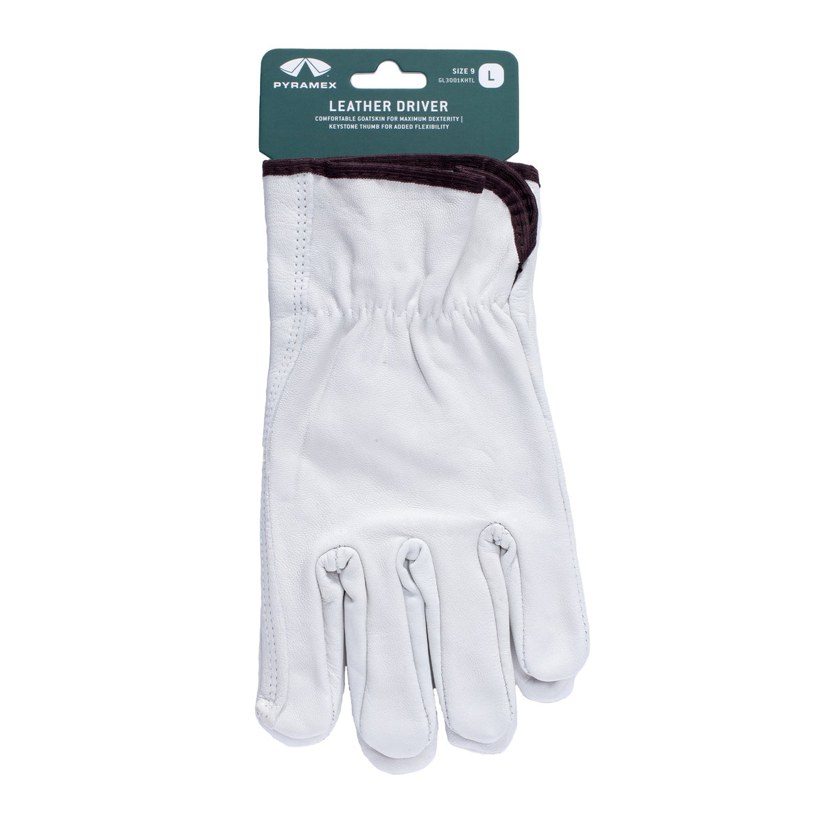 Pyramex GL3001K - Select Goatskin Driver Cut-Resistant Gloves Small Polybag model GL3001KS