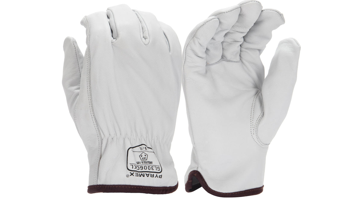 Pyramex GL3006CK - Premium Goatskin Driver HPPE A5 Cut Cut-Resistant Gloves Small model GL3006CKS