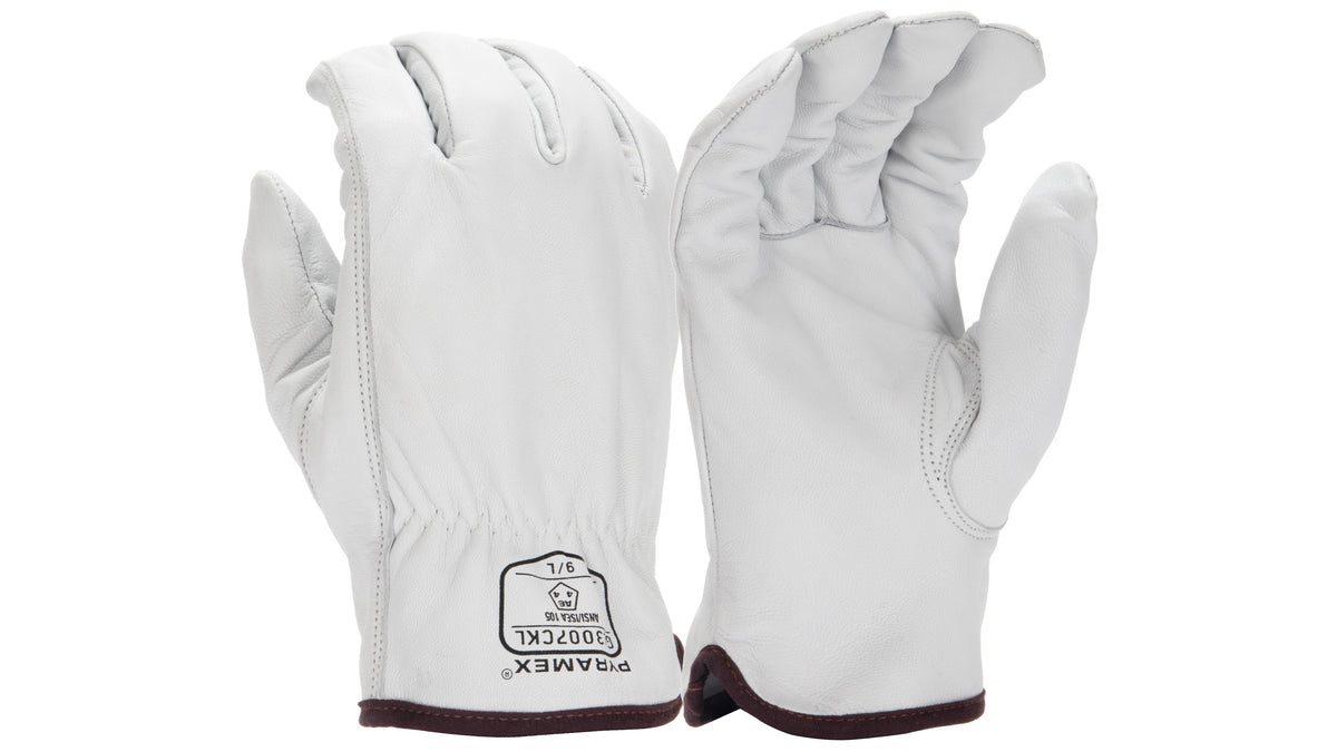 Pyramex GL3007CK - Premium Goatskin Driver HPPE A6 Cut Cut-Resistant Gloves Small model GL3007CKS