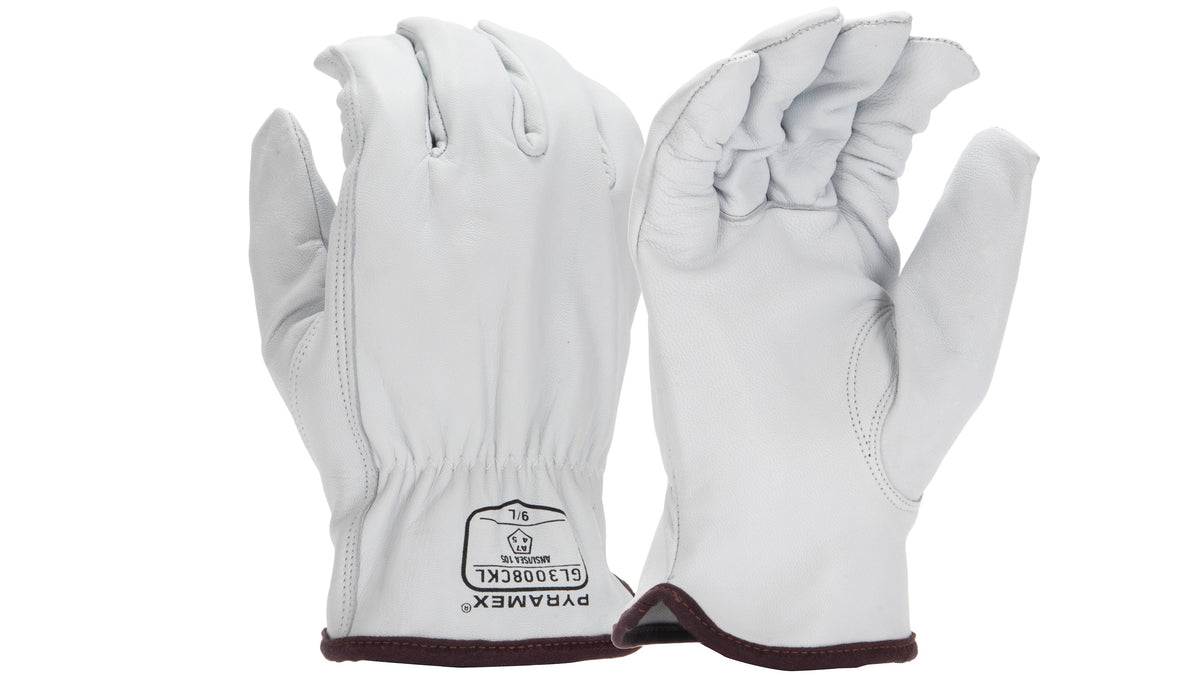 Pyramex GL3008CK - Premium Goatskin Driver HPPE A7 Cut Cut-Resistant Gloves Small model GL3008CKS