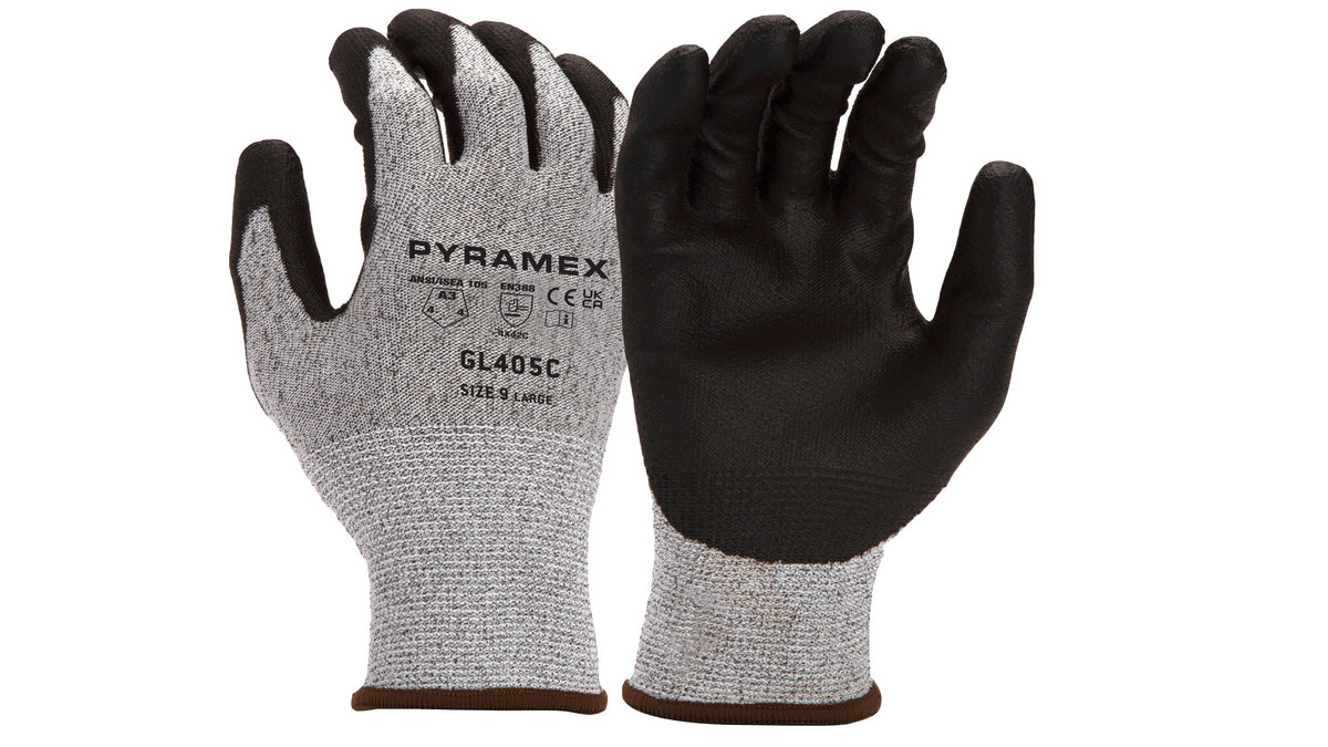 Pyramex GL405C - Polyurethane A3 Cut Safety Workwear Small model GL405CS