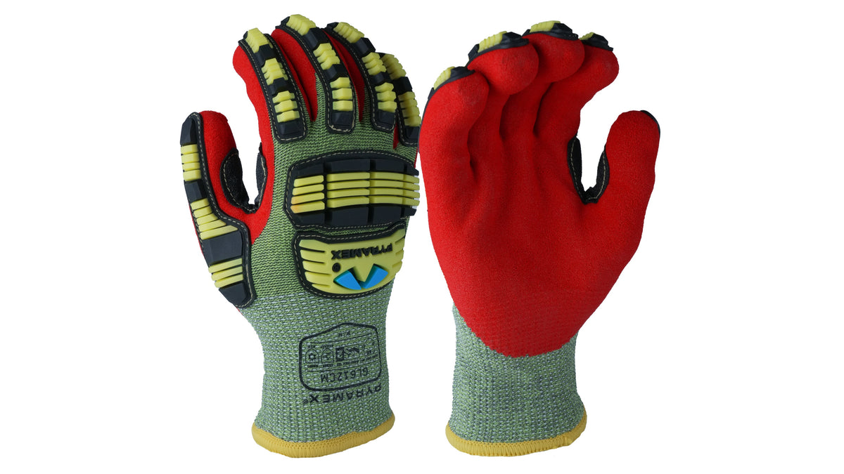 Pyramex GL612C - Insulated Nitrile Sandy A6 Cut Level 2 Impact Cold Stress PPE Small model GL612CS