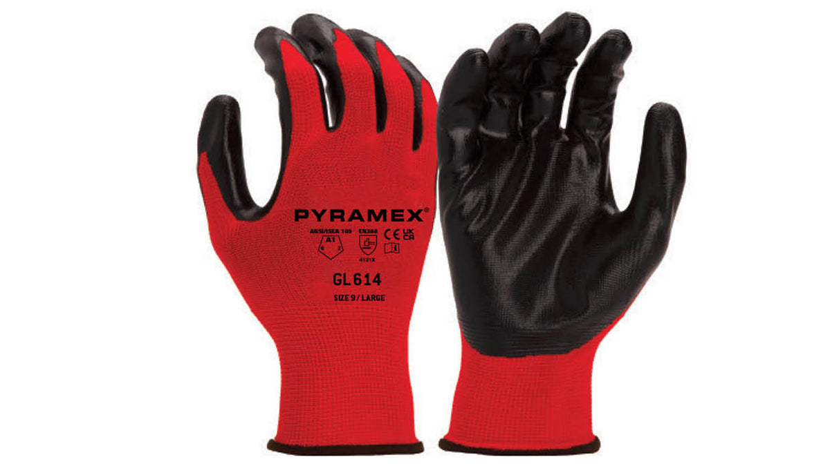 Pyramex GL614 - Nitrile Smooth Cut-Resistant Gloves Small model GL614S