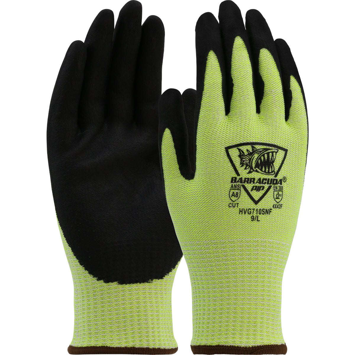 PIP HVG710SNF glove - cut resistance - Hi-Vis Green