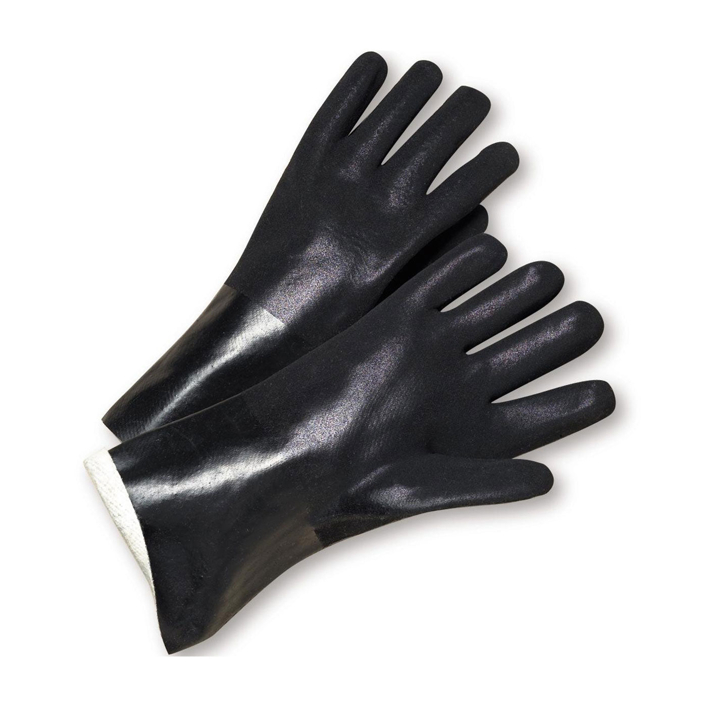 PIP J1027RF – PVC Dipped Glove with Jersey Liner and Rough Sandy Finish - 12" Length