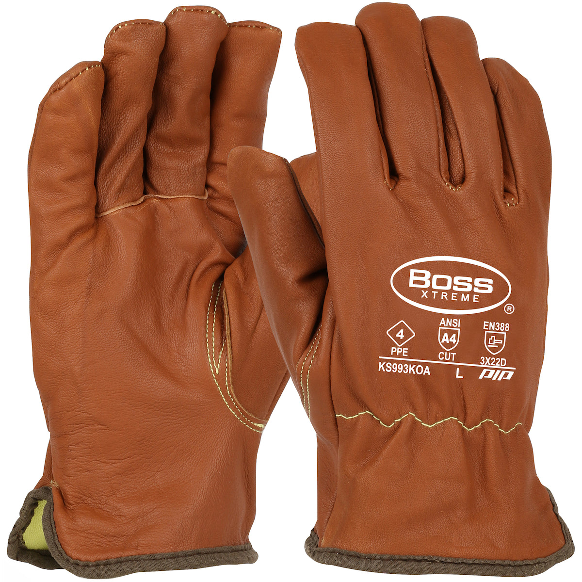 PIP KS993KOA glove - work glove - Brown